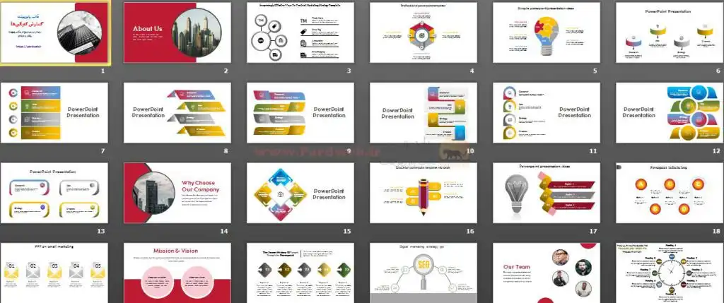 دانلود قالب پاورپوینت گسترش شرکت