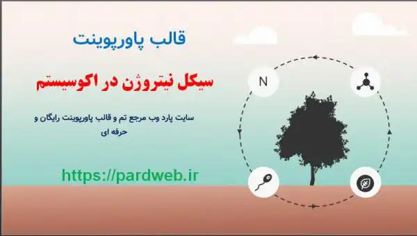قالب پاورپوینت چرخه نیتروژن در اکوسیستم 1 قالب پاورپوینت چرخه نیتروژن در اکوسیستم