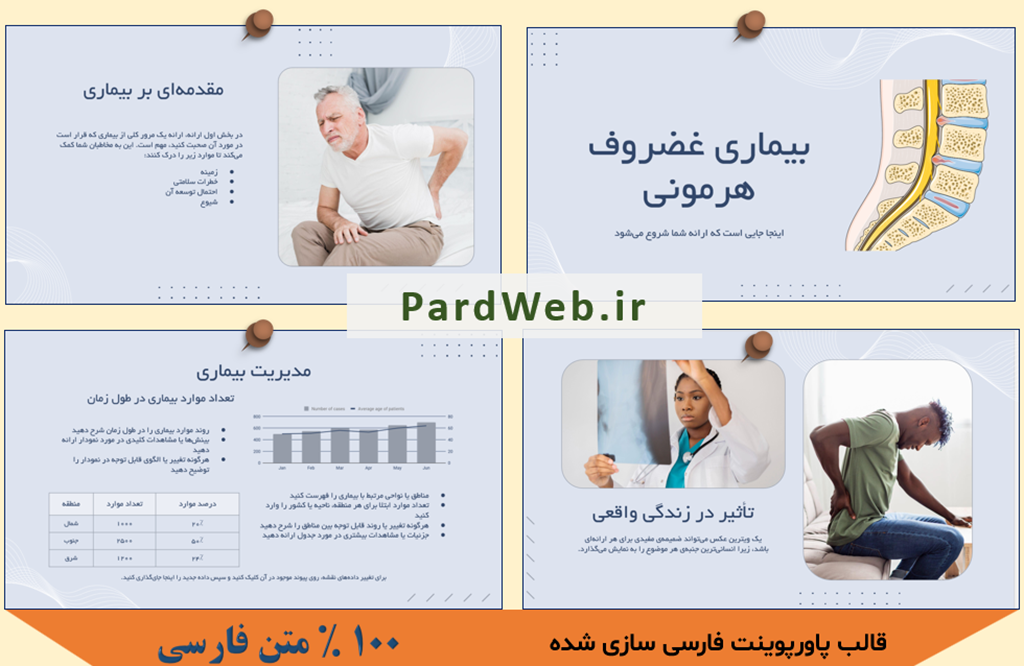 قالب پاورپوینت ستون فقرات