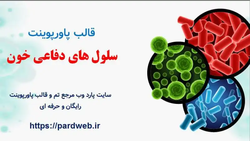 قالب پاورپوینت سلول های دفاعی خون