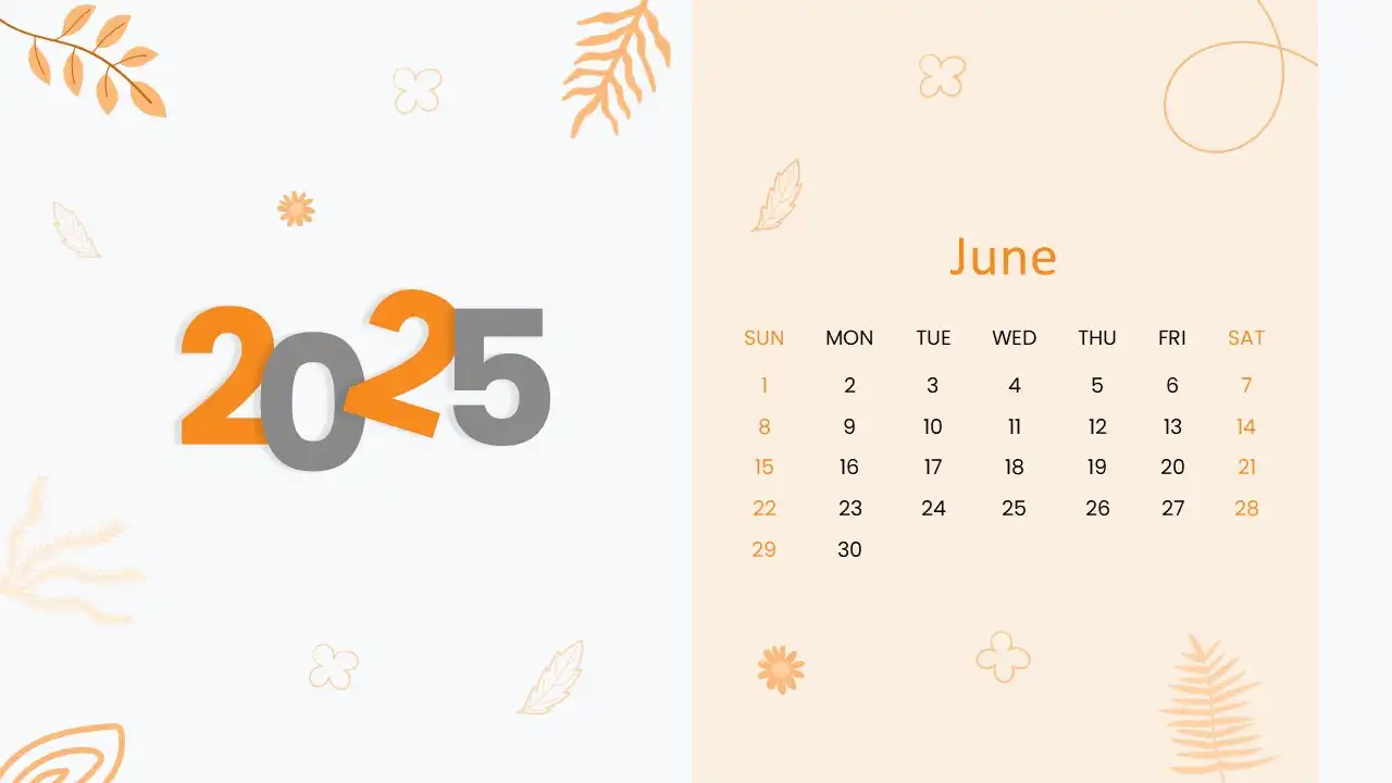 قالب پاورپوینت 2025 رایگان ماه ژوئن