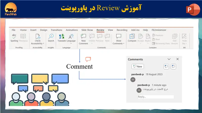 آموزش Review در پاورپوینت