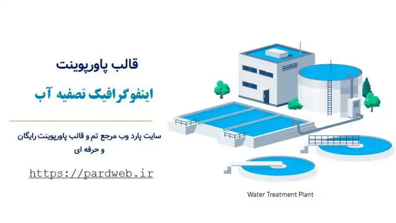 قالب اینفوگرافیک تصفیه آب