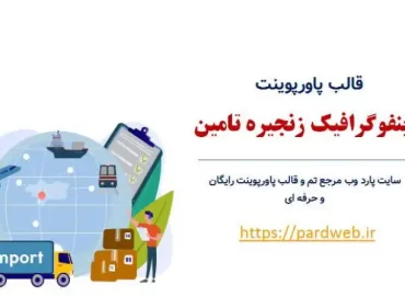 قالب اینفوگرافیک زنجیره تامین