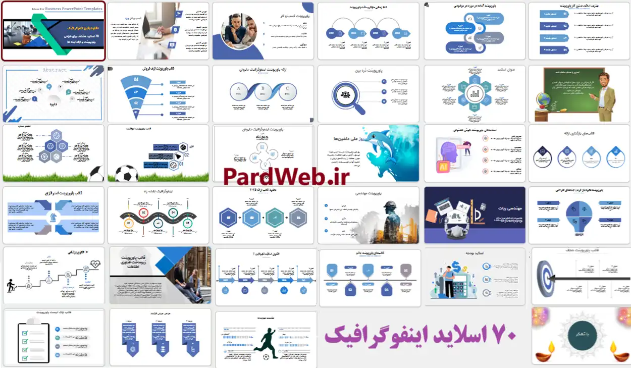 قالب پاورپوینت اینفوگرافیک ایده کسب و کار
